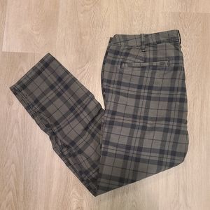 Hollister Mens Plaid Skinny Chinos